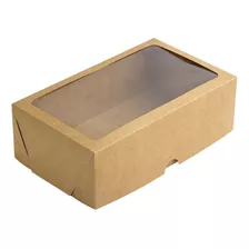 Caixa Com Visor S17 (25cm X 15cm X 8cm) Kraft 10 Unidades