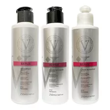 Kit Shampoo + Condicionador + Leave In Vip Line Repair