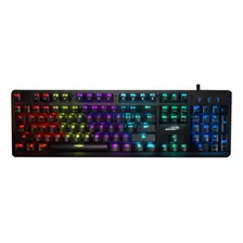 Teclado Gamer Sentey Gs-530 Qwerty Outemu Red Español Color Negro Con Luz Rgb