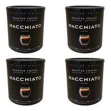 Cafe Macchiato Molido - 4 Latas 250 Gramos (1kg)