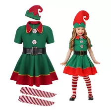 Traje De Elfo Navideño For Vestido De Cosplay De Santa Clau 2