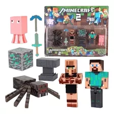 Juguete Compatible Con Minecraft Mini Figuras Araña No Blíst