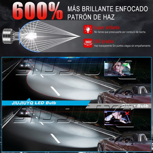 Kit De Faros Led 40000lm Para 2006-2016 Mercedes-benz C350 Foto 6