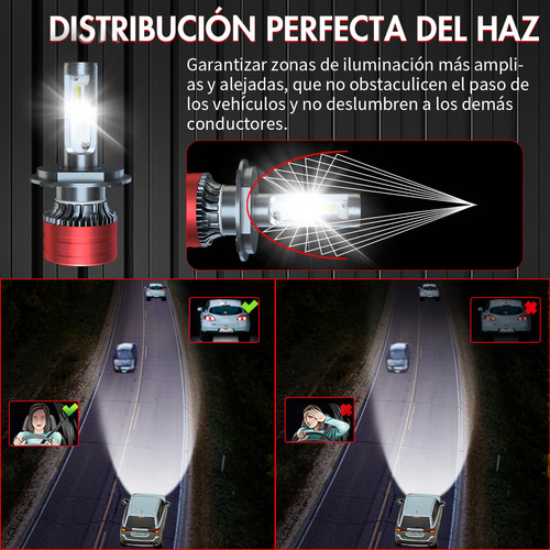 28000lm 9003 H4 Focos Led  Luz Alta Y Baja Para Volkswagen Foto 7