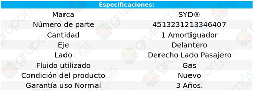 Amortiguador Gas Delantero Pasajero Syd Lacrosse 2010 A 2014 Foto 2