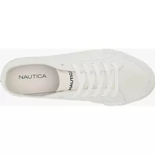 Tenis Nautica Beige Mujer Tipo Converse Casuales De Moda