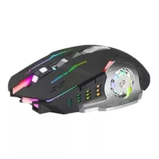 Mouse Gamer Recarregável 2.4gb Wireless Bluetooth Led 