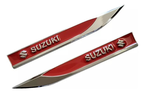 Emblemas Espadines Rojos Adheribles Suzuki Aerio 2007 Foto 4