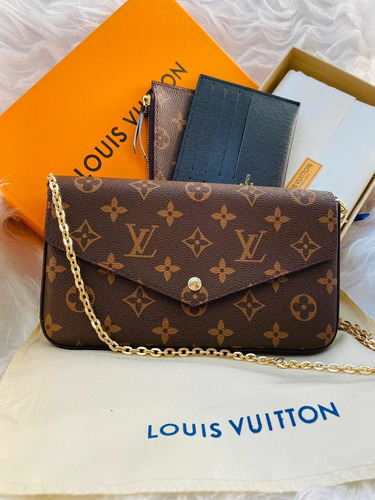 Louis Vuitton LV Felicie pochette Cream Leather ref.269314 - Joli