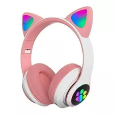 Audífonos De Gato Bluetooth Audífonos Con Orejas Niña Rgb