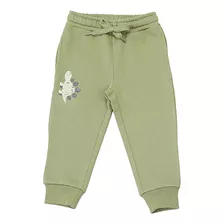 Pantalón De Buzo Bebe Niño Sólido Color Verde Corona