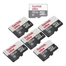 Kit 6 Cartão Memória 32gb Sandisk Para Smartphone Ou Tablet