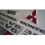Emblema V6  Persiana Cromado Par Mitsubishi Montero  Mitsubishi Montero Sport