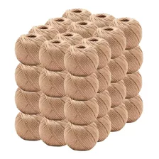 Kit 50 Rolos Fio Cordão Rami 2mm 200g Sisal Convite 180mt 