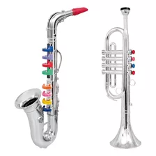 Conjunto De 2 Instrumentos De Viento Para Niños , Saxofón De