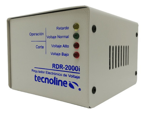 Regulador De Voltaje Temisa Rdr-2000i 2000va Entrada De 127v Ca Y Salida De 100v/130v Ca Blanco