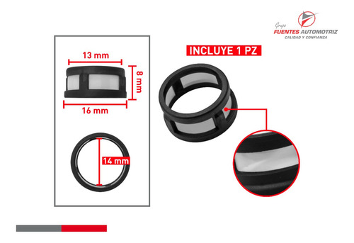 Kit Para Inyector Pontiac Sunfire 2.2 1995 1996 1997 (1 Jgo) Foto 2