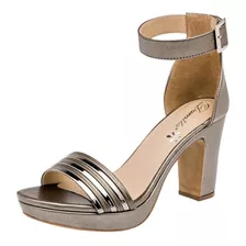 Zapatilla Mujer Damita 9cm Gris 094-342