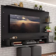 Painel Tv Até 60 Polegadas Madesa Alfa Com Nicho - Preto