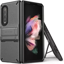 Funda Plateado Oscuro Funcion Atril Galaxy Z Fold 3 5g Vrs 