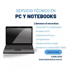 Servicio Tecnico Reparacion Pc Notebook A Domicilio Capital