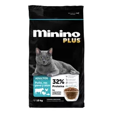 Alimento Para Gato Croquetas Minino Plus Res Pollo Pavo 10kg