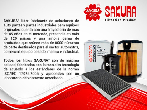 Filtro Aceite Sakura Para Lexus Ls430 4.3l Gas 2001-2006 Foto 2