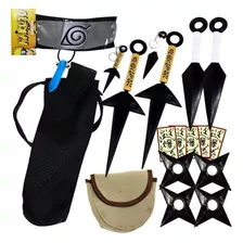 Kit Ninja Naruto Kunai Colar Shuriken Bandana Minato K151