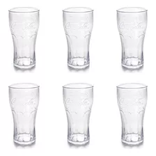 Set X6 Vaso Coca Cola 530 Ml Extra Resistente 