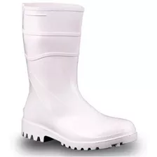 Bota Pvc Branca Cano Médio Bracol - Ca37456