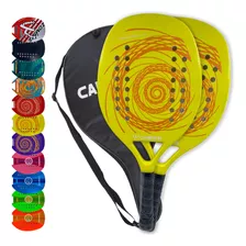 Kit 02 Raquete De Beach Tennis Fibra Carbono Tênis De Praia