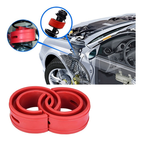 2pcs Universal Car Shock Amortiguador Muelle Parachoques Pow Foto 7