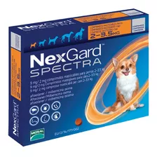 Antipulgas Nexgard Spectra Xs 2 A 3.5 Kg Para Perro