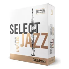 Cañas De Saxofón Soprano Select Jazz, Sin Limar, Resi...