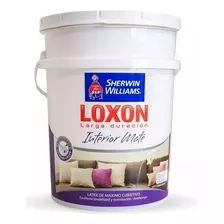 Loxon Latex Interior Larga Duracion X 10 Lt Sherwin - Acabado Mate Color Blanco