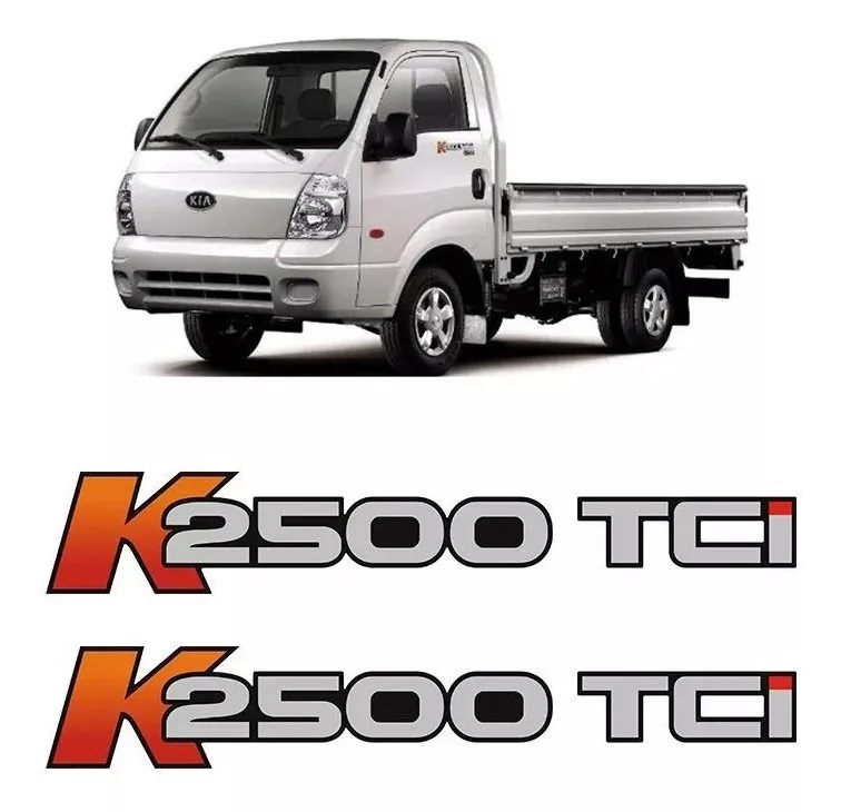 Par De Adesivos K2500 Tci Kia Bongo (portas) Caminhão