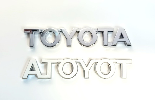 Toyota Letras Emblema 11,5cm X 2cm Logotipo Insignia Adhesiv Foto 5