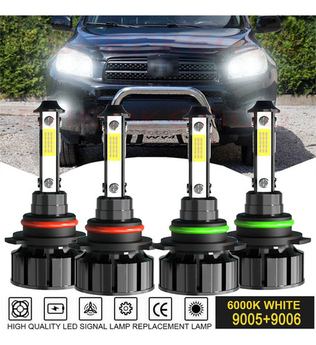 9003 / H4 Faro Led Luz Baja Alta 6000k Luz Blanca Toyota HIGHLANDER 4X2