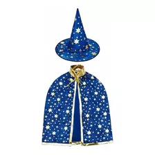 Capa De Mago Con Sombrero, Disfraz De Halloween Para Nios, C