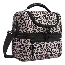 Bolsa Lanchera Mier Estampado De Leopardo