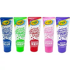 Crayola Bathpaint Fingerpaint Paquete De 5 Colores, Tubos De