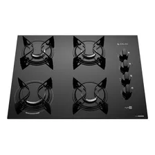 Cooktop 4 Bocas Preto Com Mesa Vidro Atlas Agile Up Bivolt