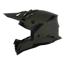 Capacete Army Patriot Verde Militar Fosco/preto Mx Cross