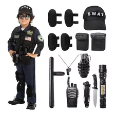 Spooktacular Creations Police Swat Costume Para Niños, S.w.a