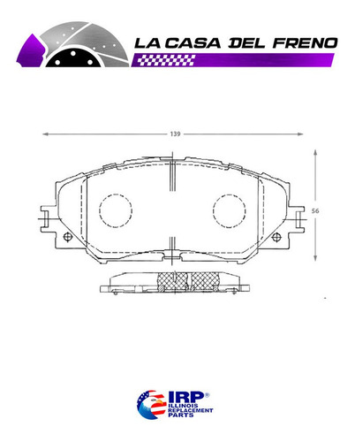 Pastilla Freno Del Toyota Scion Xb 2.4 2011 (2az-fe-aze151) Foto 4