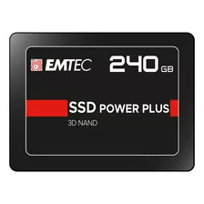 Disco Ssd Interno 240gb Emtec 2.5p Power Plus Unidad Solido Color Negro