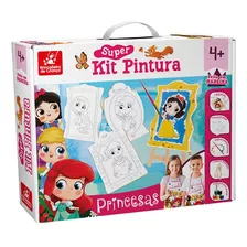 Kit Pintura Princesas Brincadeira De Criança