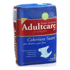 Fralda Geriátrica Descartável Adultcare Premium G Com 8