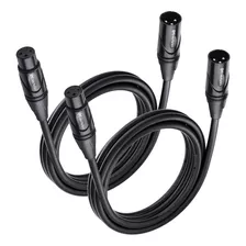 Paquete De 2 Cables De Micrófono Xlr Xlr Premium De 6 ...