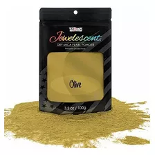 Pigmento Para Resina/arte Mica En Polvo Oro Oliva 100g